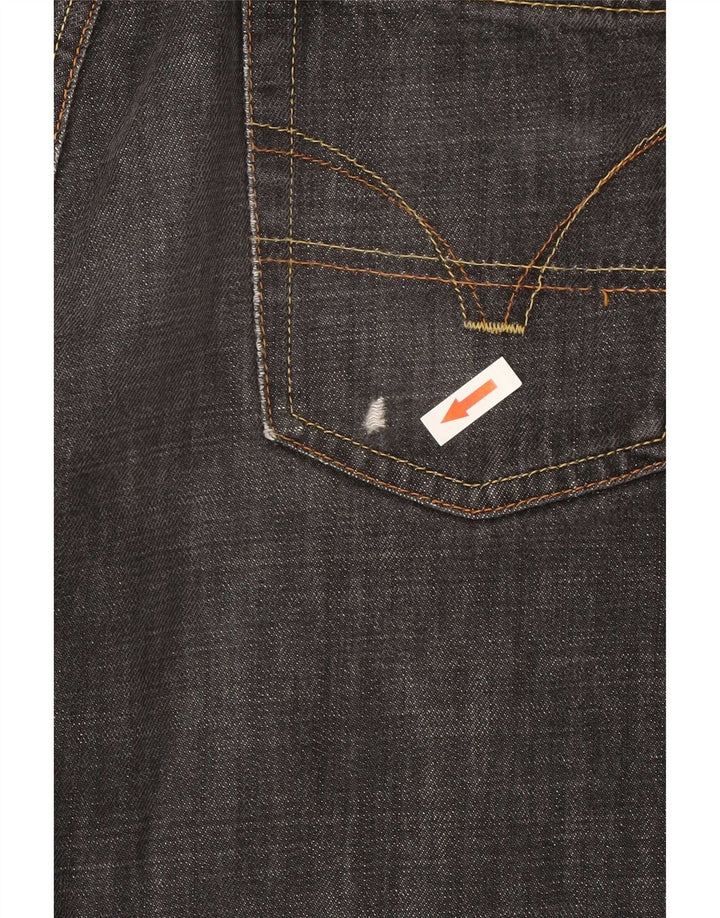 Casucci Jeans rectos para hombre IT 46 Small W32 L31 Algodón negro