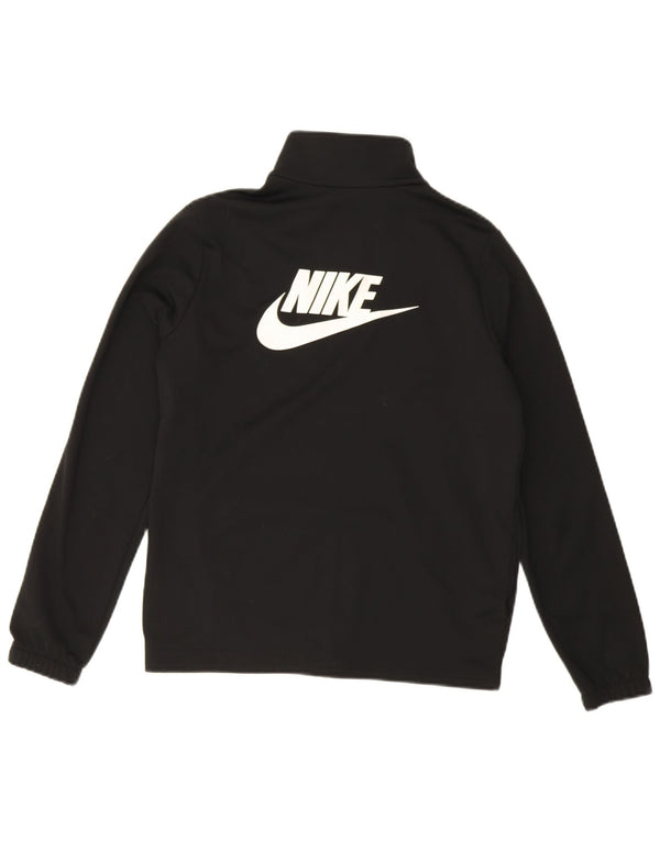 Nike Boys Graphic Chándal Top Chaqueta 13-14 años XL Negro Poliéster