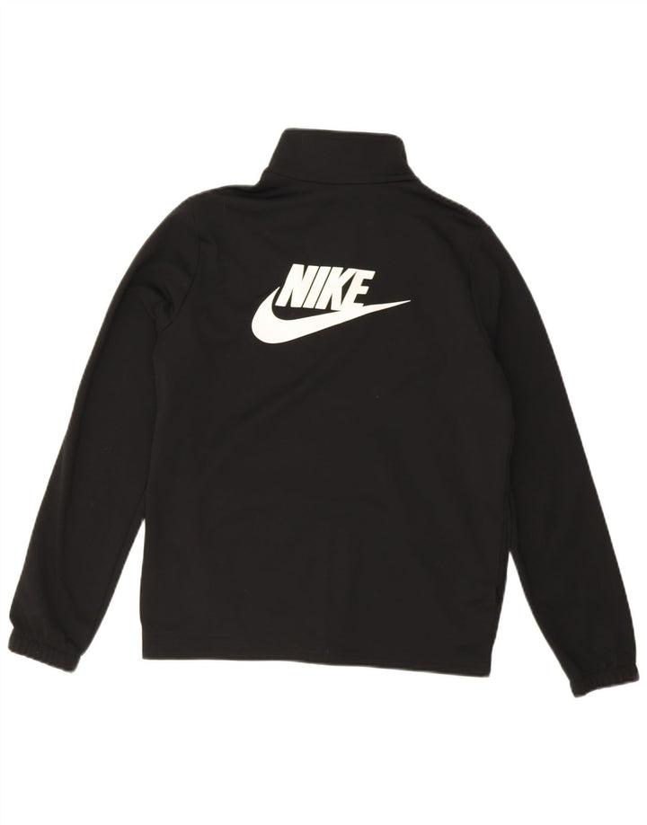 Nike Boys Graphic Chándal Top Chaqueta 13-14 años XL Negro Poliéster