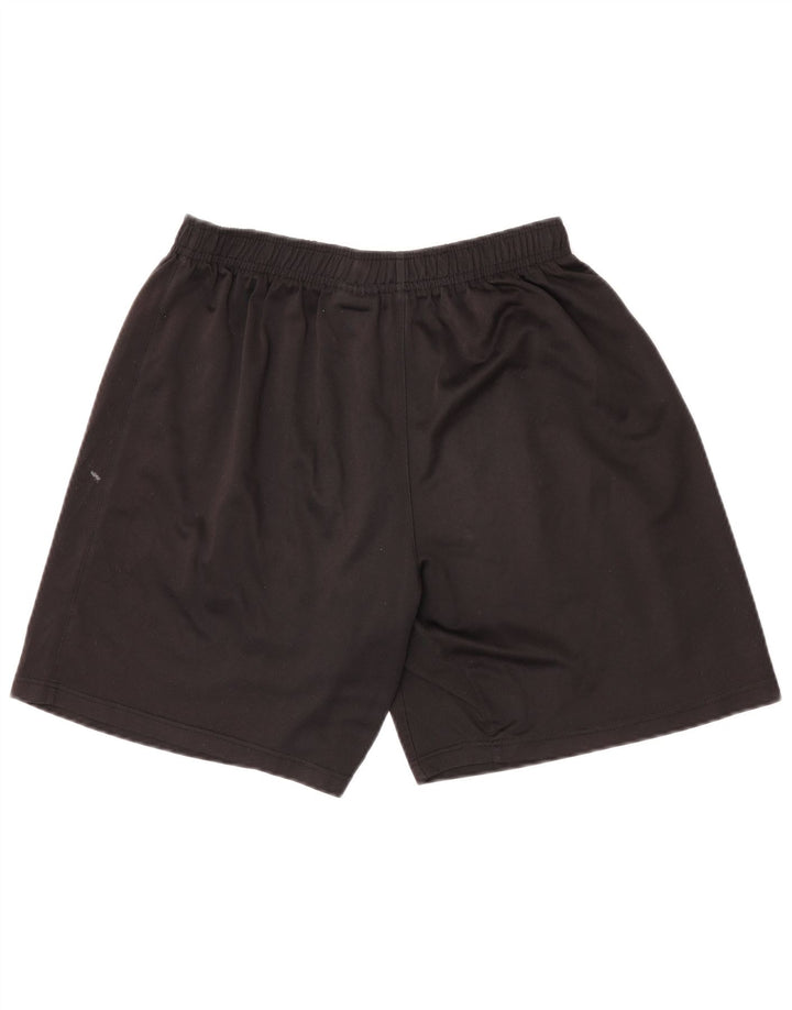 Pantalones cortos deportivos Umbro para hombre, talla grande, negro