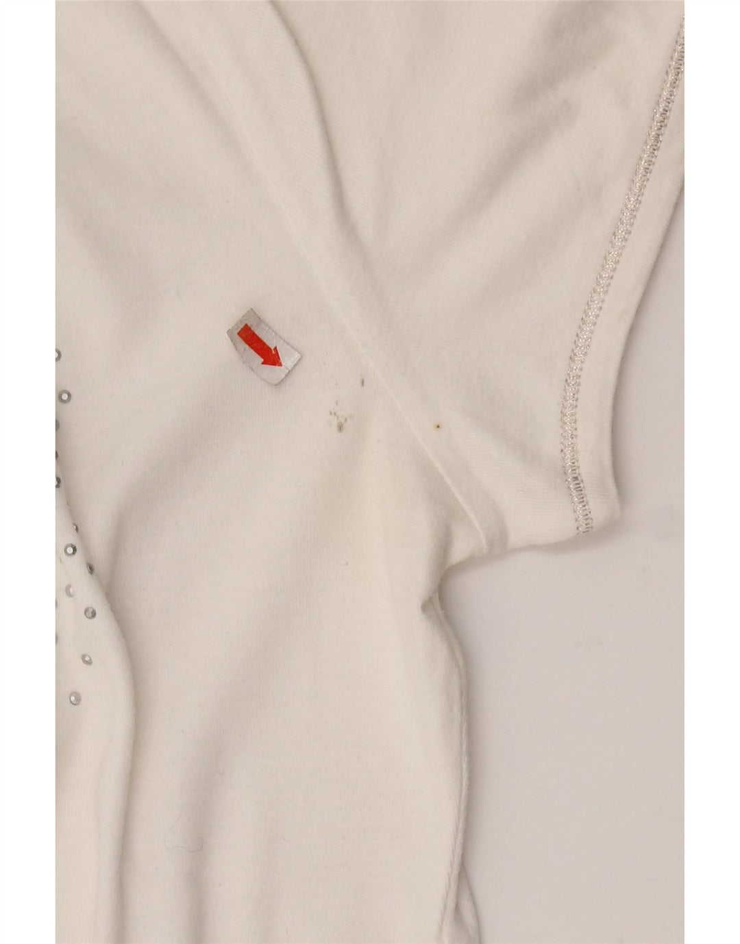 GAS Polo gráfico para mujer UK 40 XL Algodón blanco