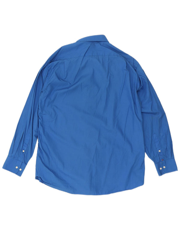 Tommy Hilfiger Camisa de ajuste regular para hombre talla 16 1/2 grande azul