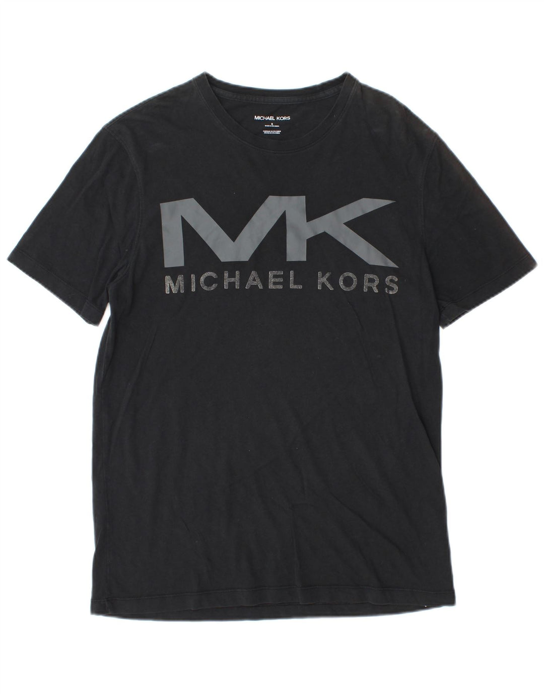 MICHAEL KORS Camiseta gráfica para hombre Top pequeño algodón negro