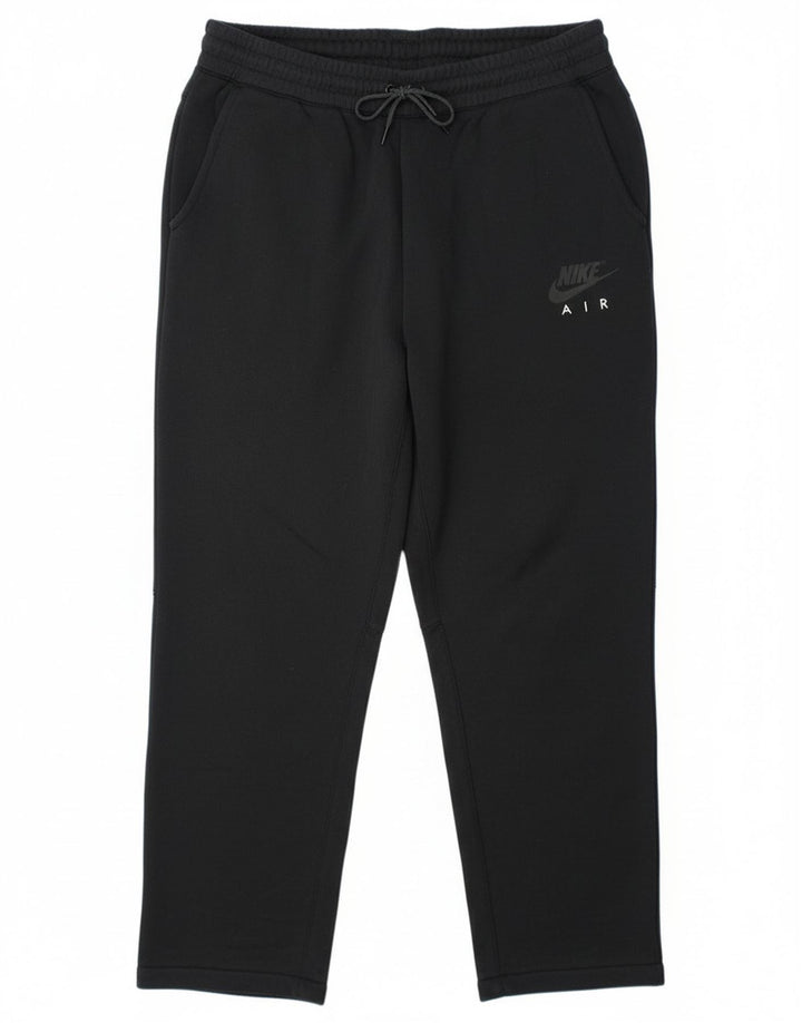 Nike - Pantalón de chándal para hombre, talla grande, algodón negro