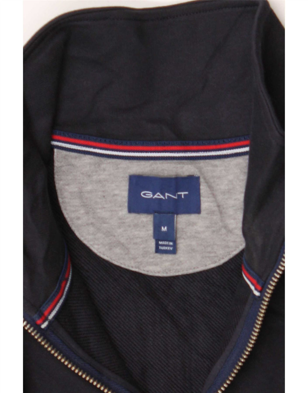 Gant Sudadera con cuello y cremallera para hombre Jersey Azul marino mediano