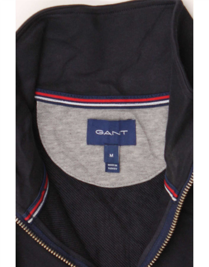 Gant Sudadera con cuello y cremallera para hombre Jersey Azul marino mediano
