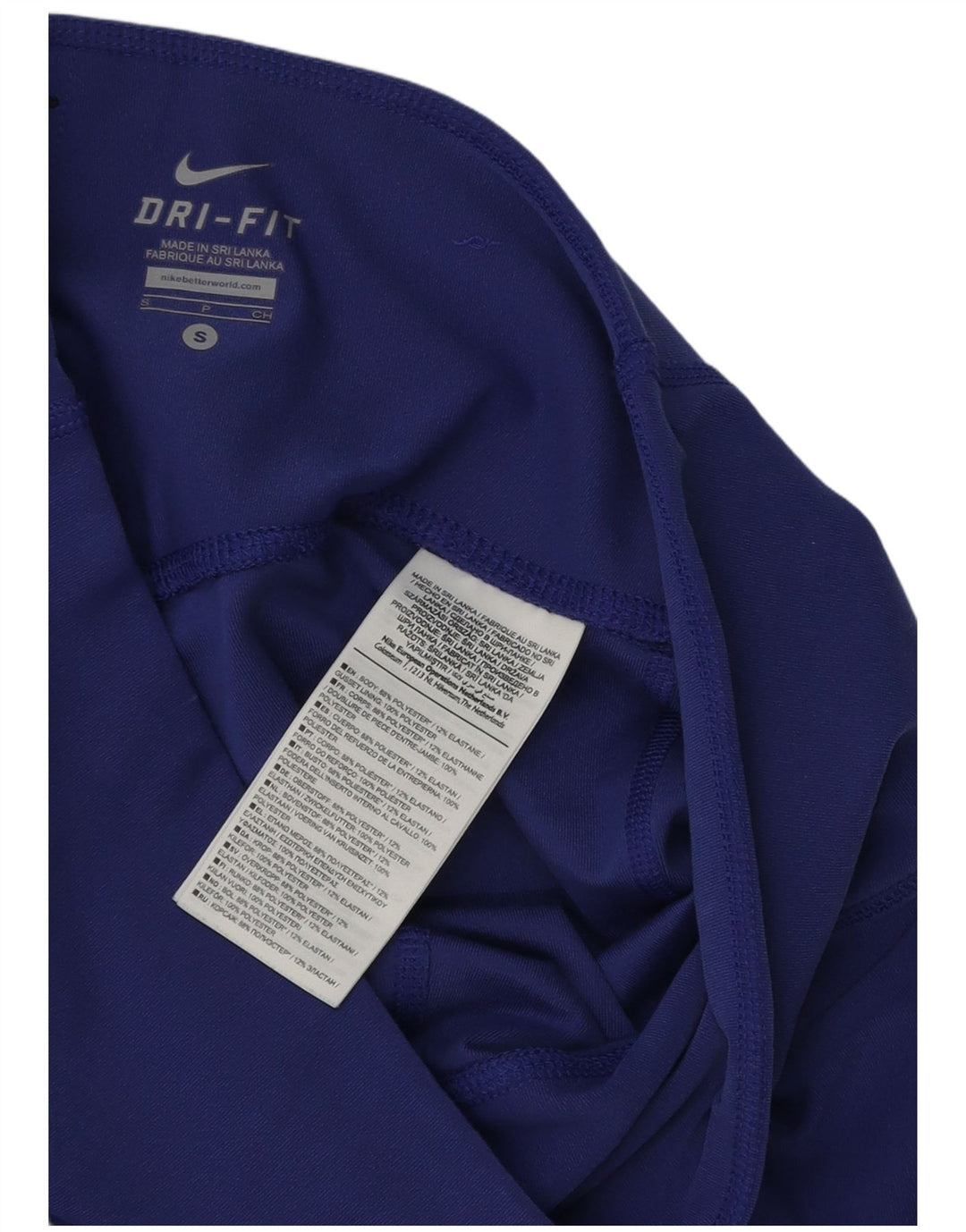 Nike - Leggings capri Dri Fit para mujer, talla 8, poliéster morado pequeño