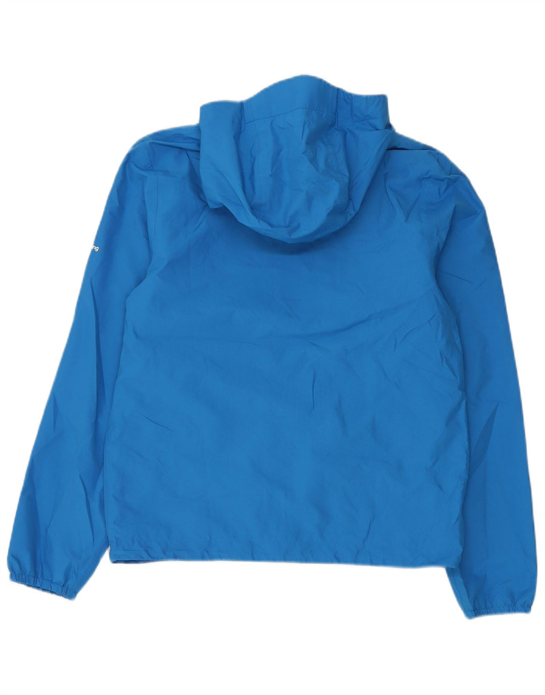 Adidas Chaqueta impermeable con capucha gráfica para hombre UK 34 XS Poliéster azul