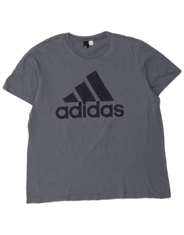 Adidas Camiseta gráfica para hombre Top 2XL Azul marino