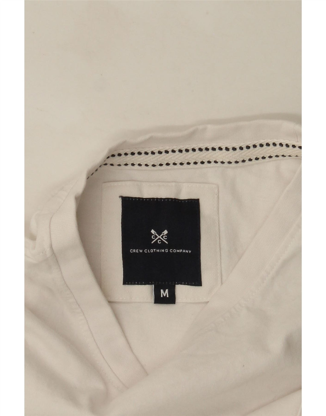 Crew Clothing Camiseta para hombre Top Medium White