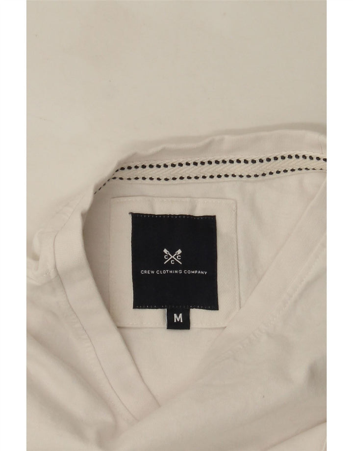 Crew Clothing Camiseta para hombre Top Medium White