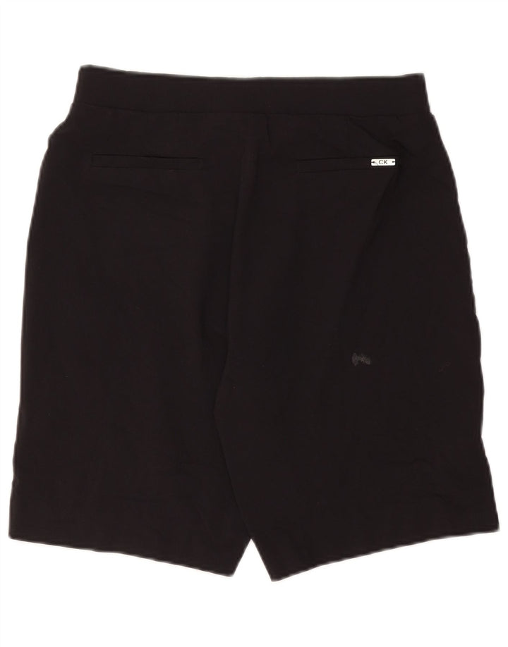 CALVIN KLEIN Pantalones cortos casuales para mujer medianos W30 Rayón negro