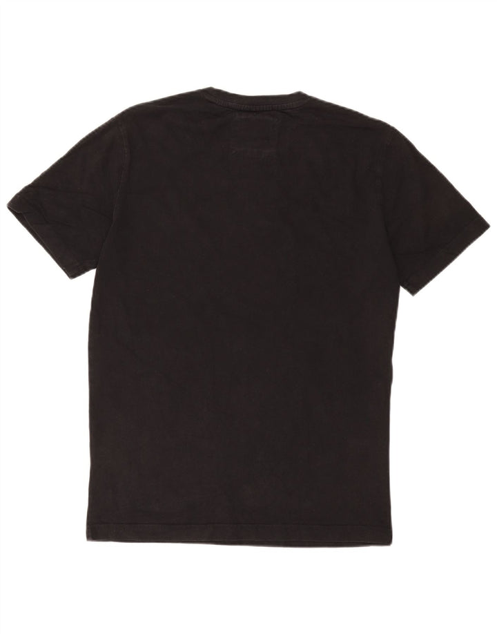 Crew Clothing - Camiseta para hombre, talla pequeña, algodón negro
