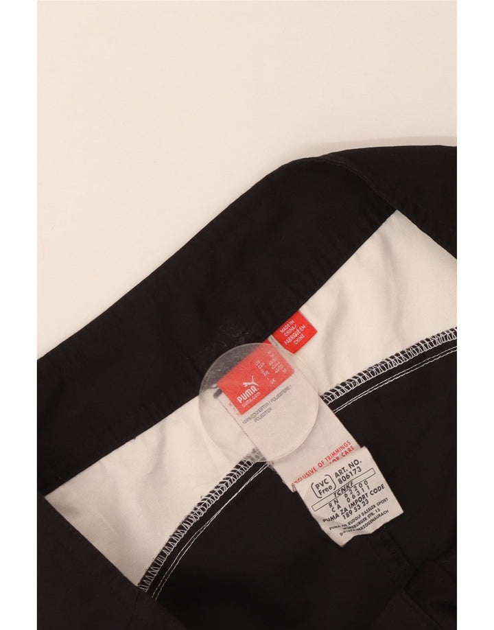 Puma Bañador con estampado gráfico de hombre en poliéster color block mediano en negro