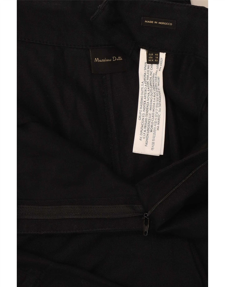 Massimo Dutti Shorts Cargo Mujer EU 42 Large W32 Algodón Negro