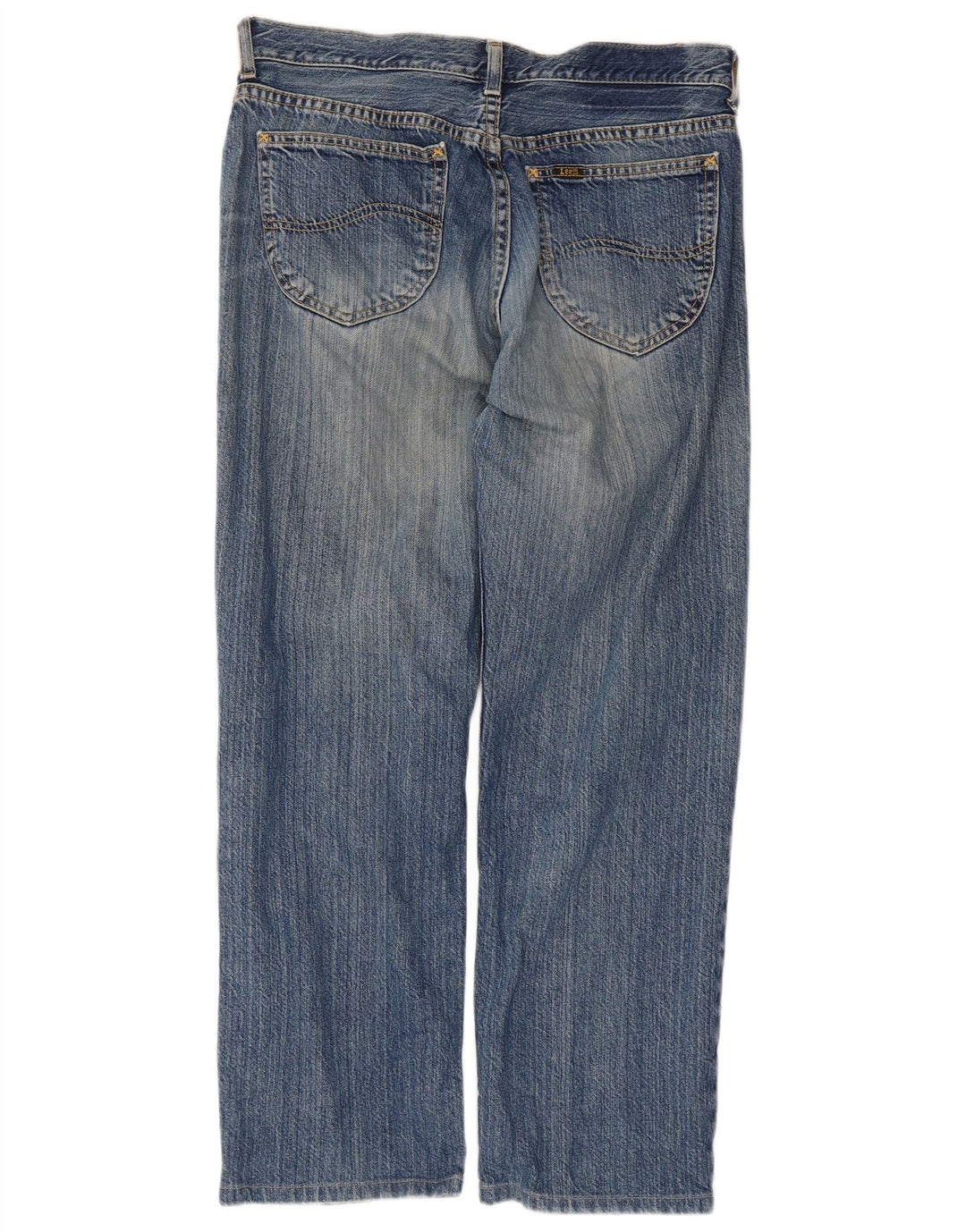 Lee Vaqueros Rectos Seattle Para Hombre W34 L27 Algodón Azul