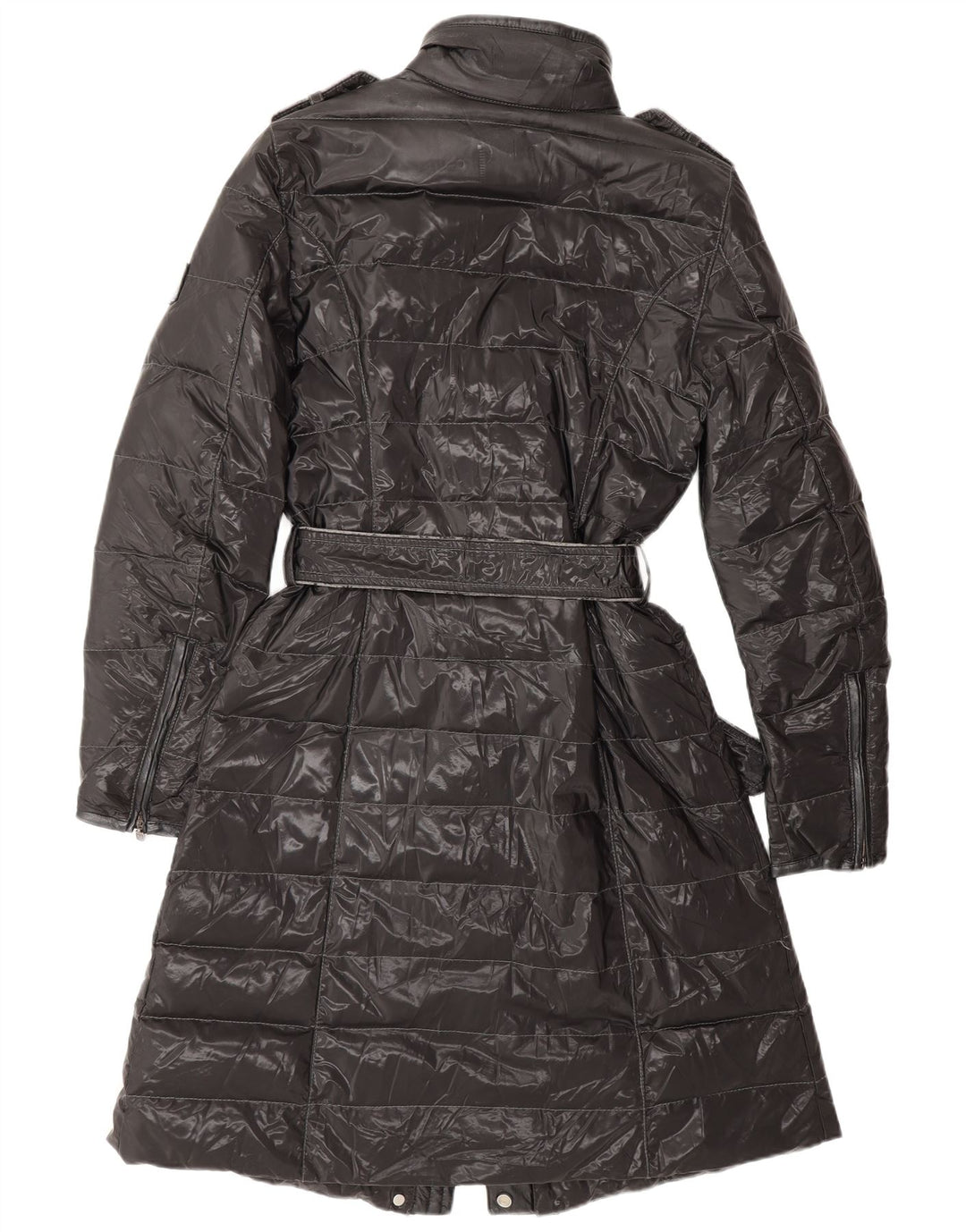 BELSTAFF Abrigo acolchado para mujer IT 42 Medio Negro Poliamida Clásico