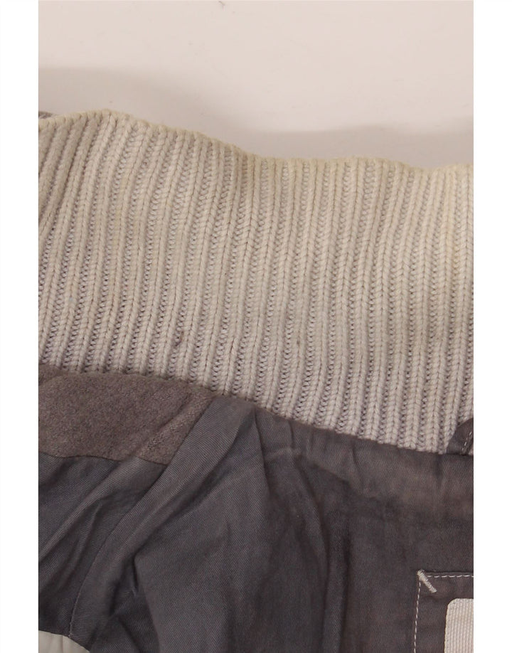 North Sails - Trenca con capucha para mujer, talla 40, lana gris pequeña