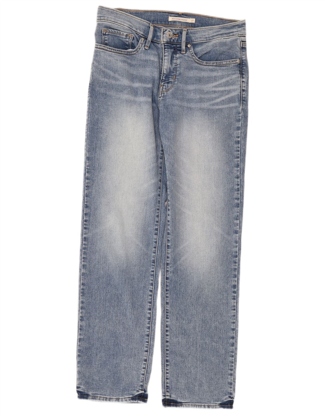 Vaqueros Levi's Mujer 314 Shaping Straight W27 L30 Algodón Azul