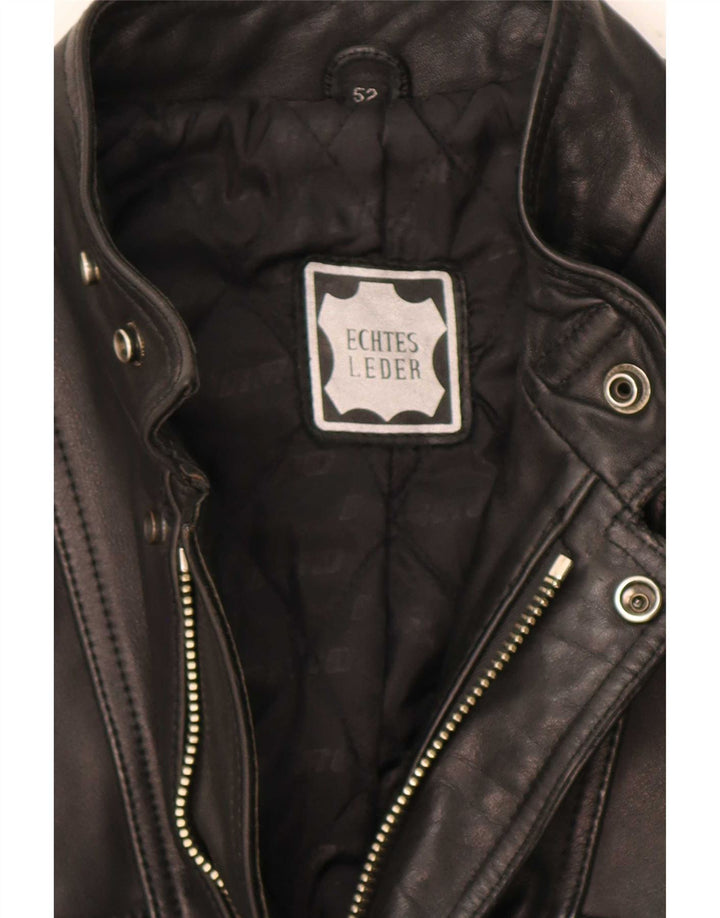 Harro Chaqueta de cuero para hombre IT 52 XL Negro