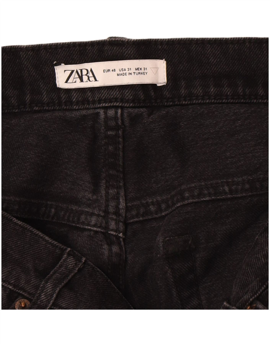 Zara Vaqueros Slim para Hombre EU 40 Medium W31 L30 Negro