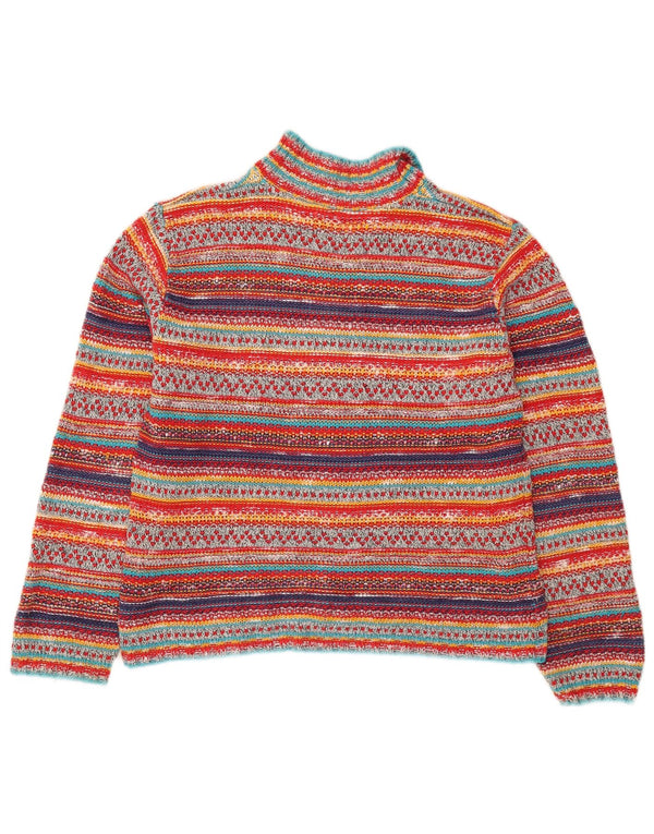 Wit Boy Suéter tipo cárdigan corto para mujer Reino Unido 12 Mediano Rayas multicolores