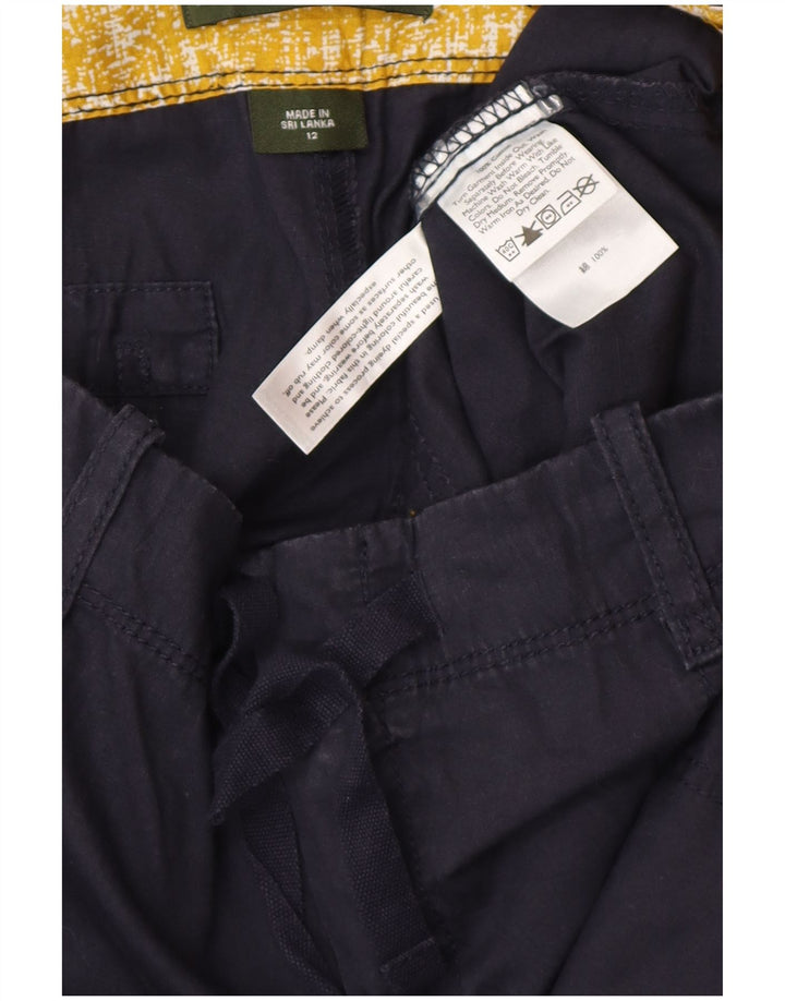 EDDIE BAUER Pantalones cortos cargo para mujer US 12 Large W38 Azul marino Algodón