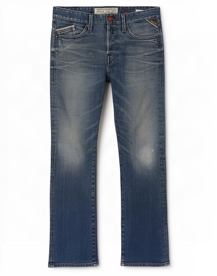 Replay Vaqueros rectos Waitom para hombre W31 L30 Algodón azul