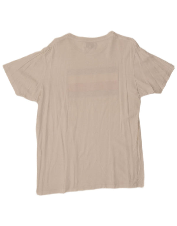 TOMMY HILFIGER Camiseta gráfica para mujer UK 40 XL Blanco