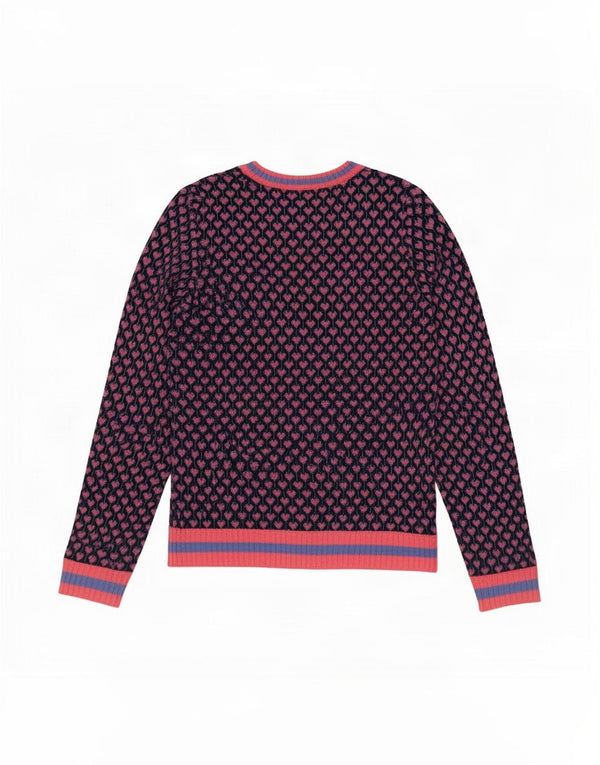 Marks & Spencer Jersey de Cuello Redondo para Mujer UK 44 Large Blue Heart