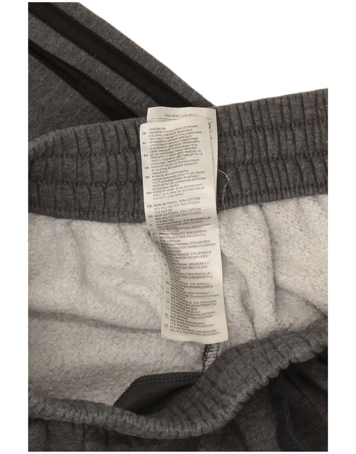 Adidas Hombre Pantalones De Chándal Joggers Gris Medio Algodón