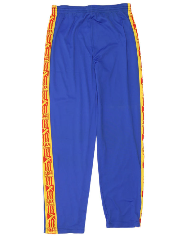 Pantalones de chándal gráficos vintage para hombre grandes W34 L31 bloque de color azul