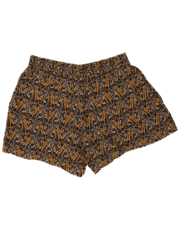 Pantalones cortos informales con estampado para mujer de Fat Face UK 40 Large W33 Brown Paisley
