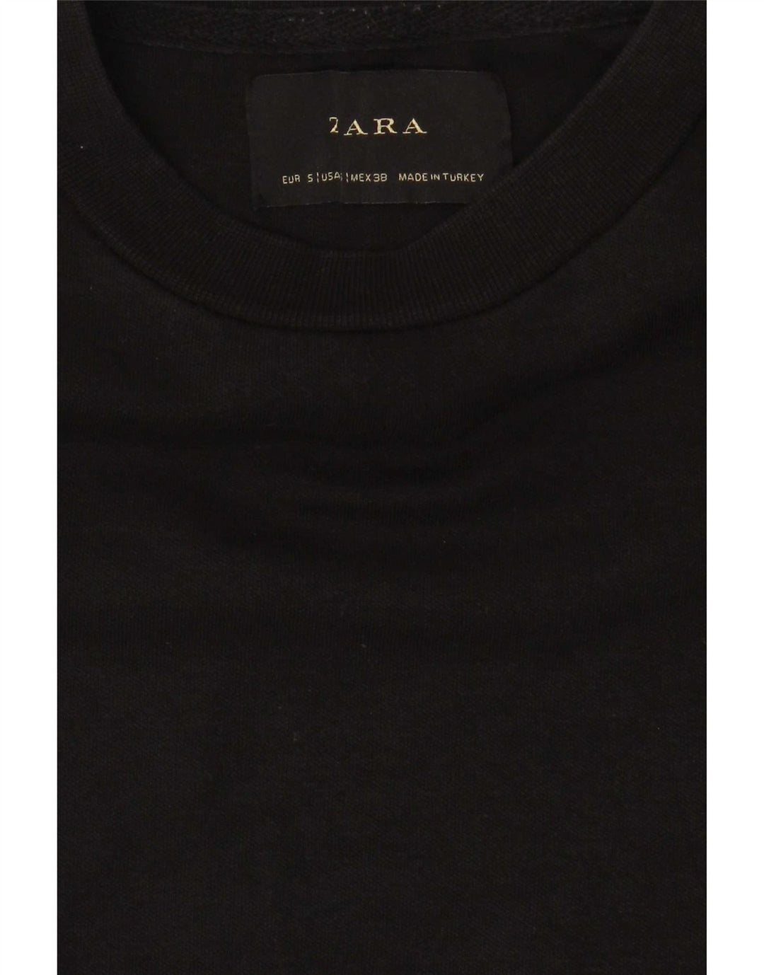 Zara Hombre Sudadera Jumper Small Negro