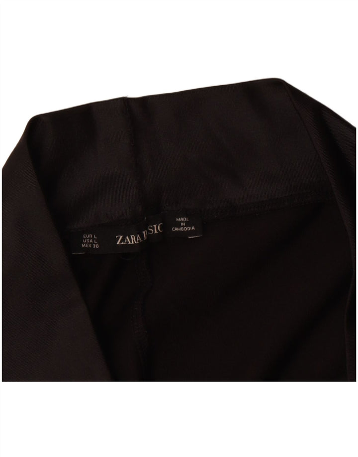 Zara Mujer Leggings Reino Unido 44 Grande Negro