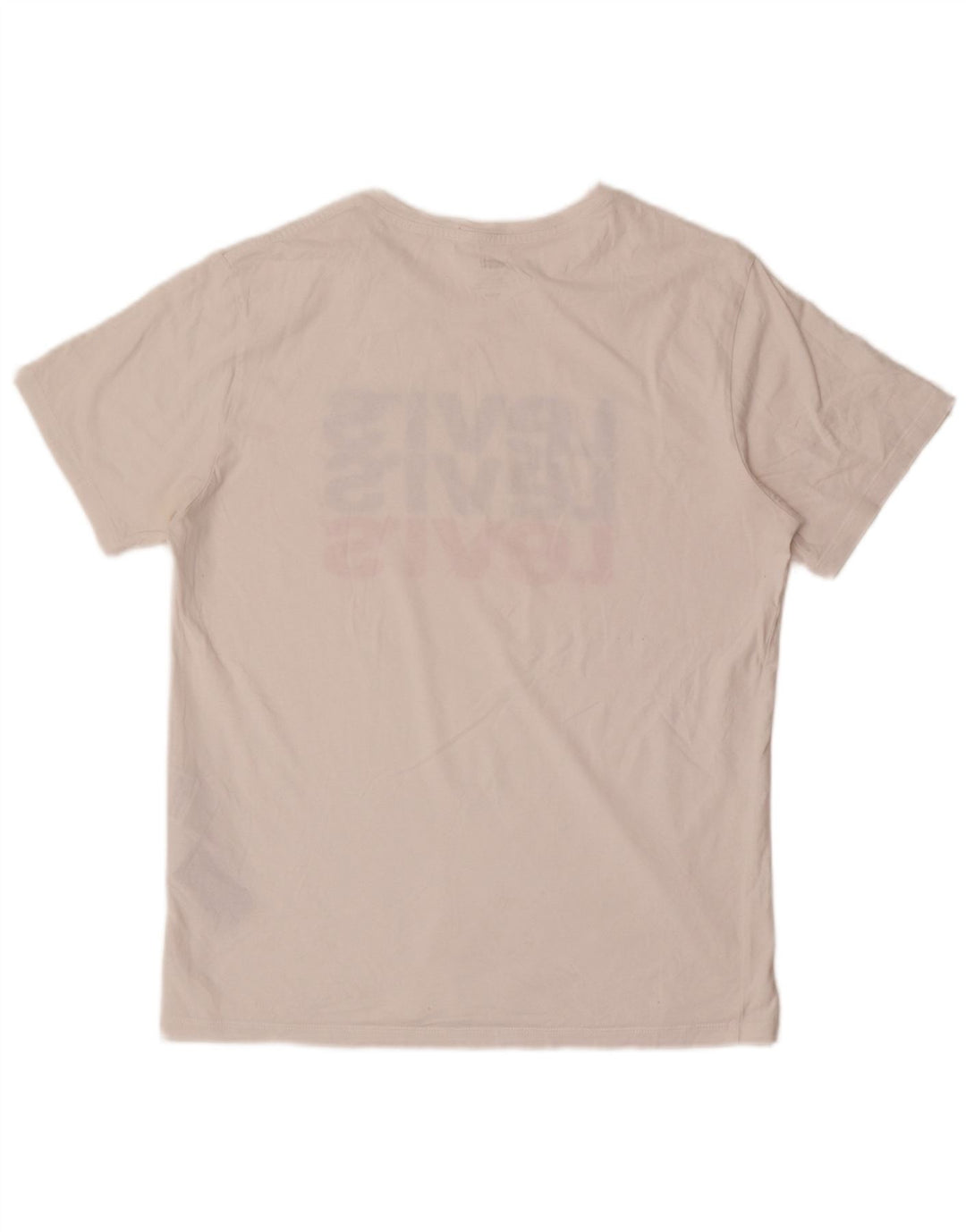 LEVI'S Camiseta gráfica para hombre Top Medium White Cotton