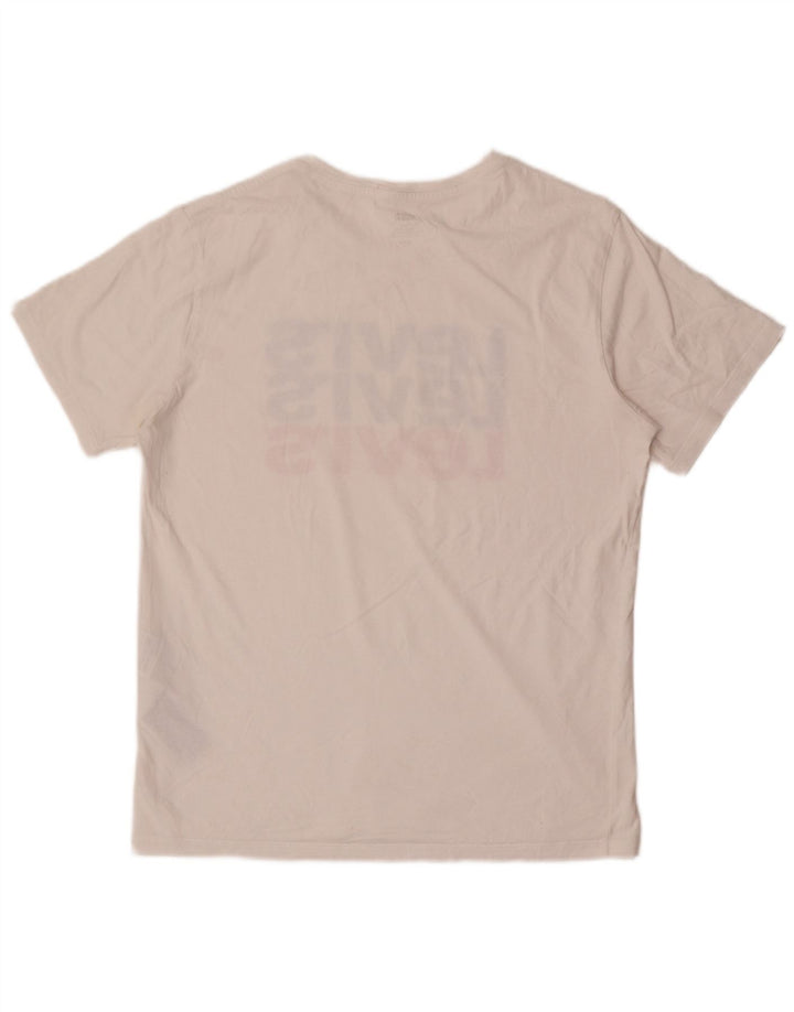 LEVI'S Camiseta gráfica para hombre Top Medium White Cotton