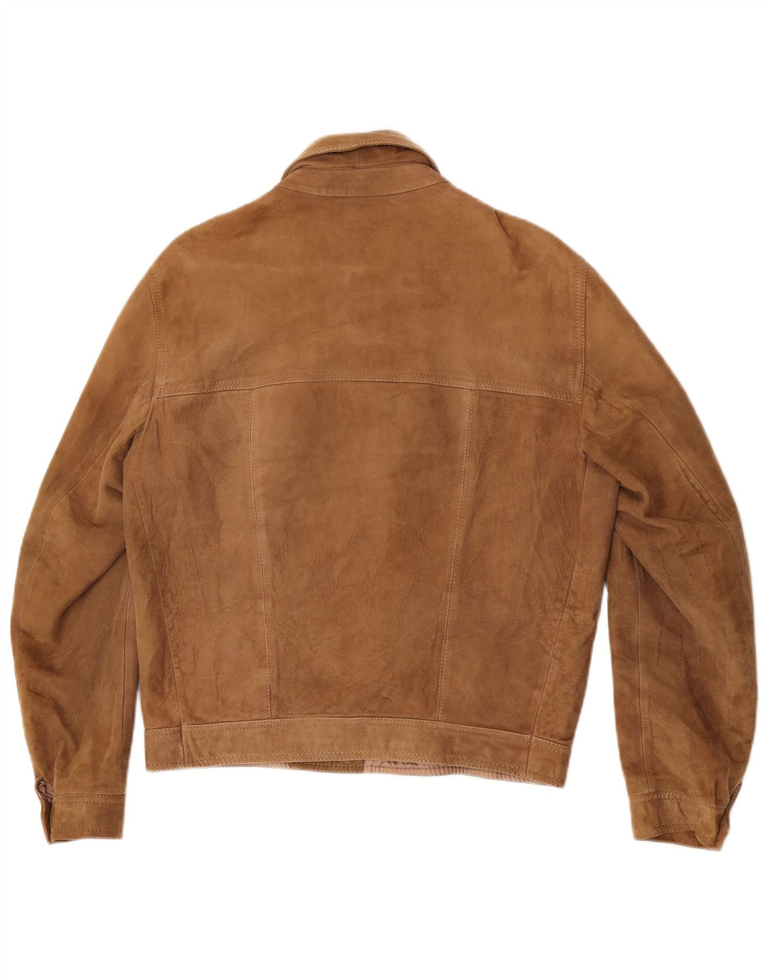 Vintage hombres gamuza chaqueta IT 50 marrón grande