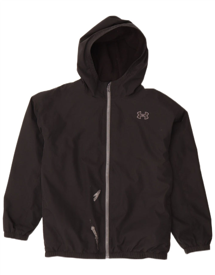 Under Armour Chaqueta impermeable con capucha y gráfico para niños 13-14 años Negro