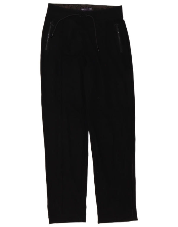 Marks & Spencer Pantalones de chándal para Mujer UK 10 Small Black Cotton