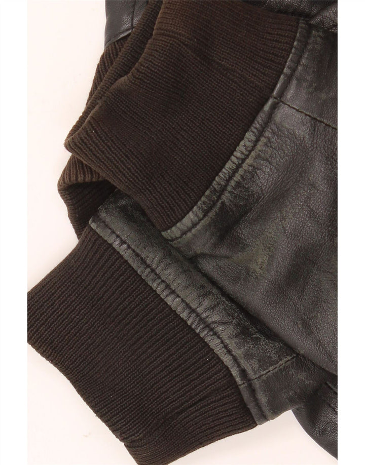 Chaqueta de cuero Zen para hombre IT 54 XL Cuero negro