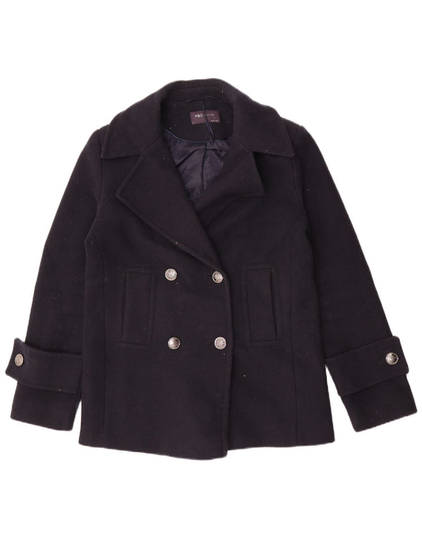 Marks & Spencer Chaquetón extragrande para mujer UK 8 Small Poliéster azul marino