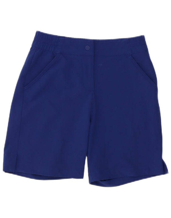 Adidas Pantalones cortos chinos gráficos para mujer UK 4/6 XS W24 Azul marino Poliéster