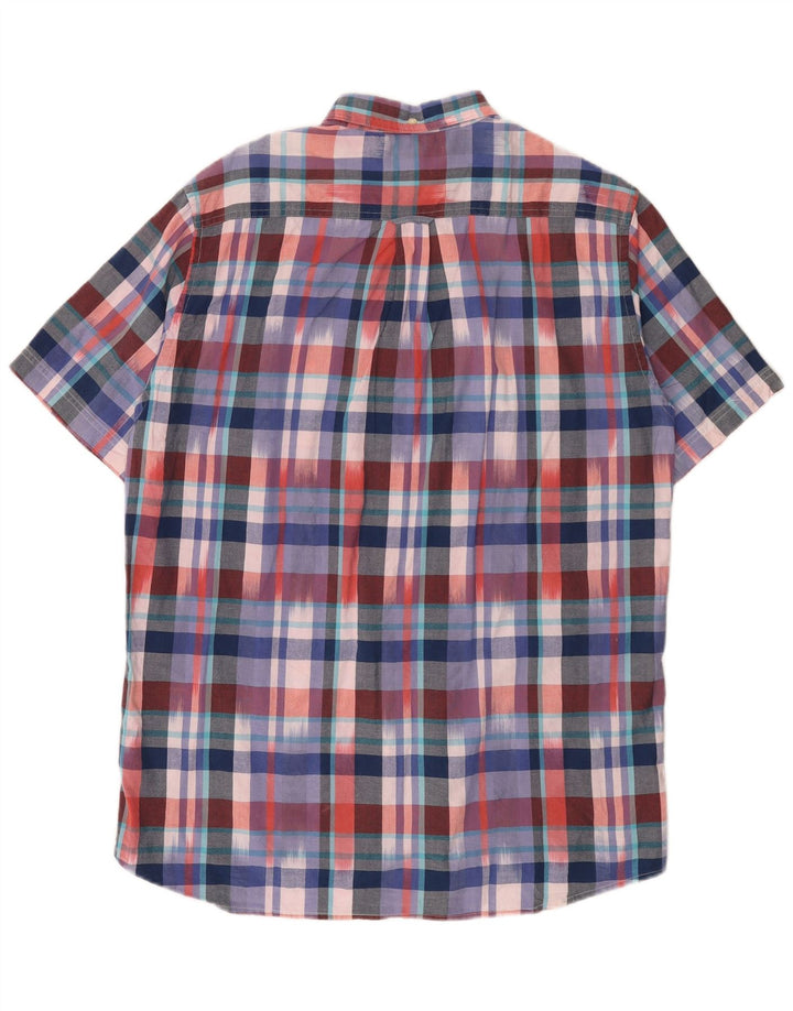 Camisa de manga corta para hombre Gant Talla 16 1/2 41/42 Cuadros multicolores grandes