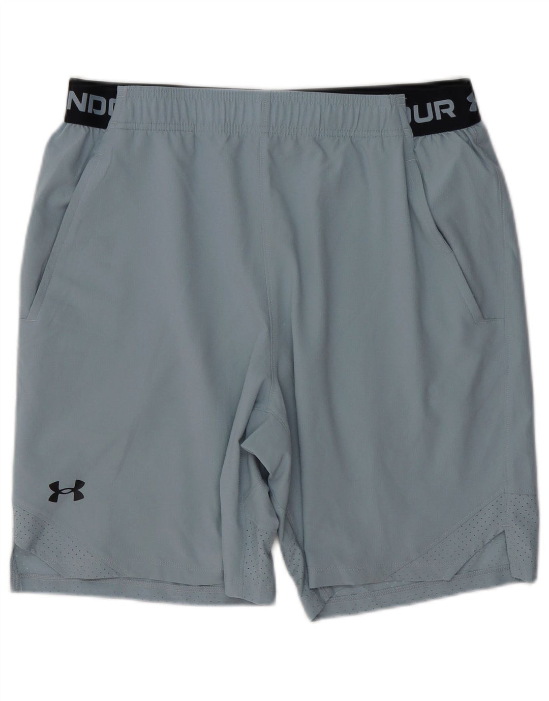 UNDER ARMOUR Pantalones cortos deportivos gráficos para hombre Poliéster azul grande
