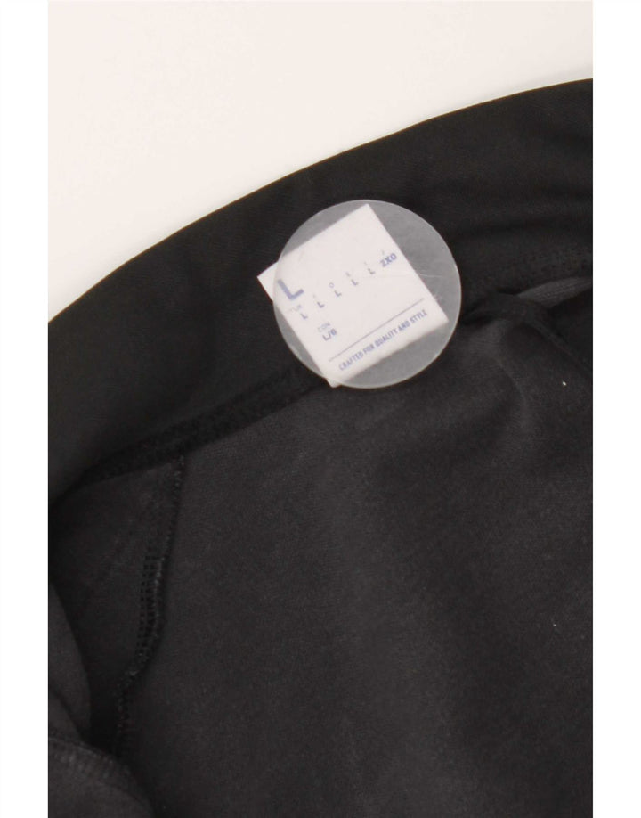 Reebok - Chaqueta de chándal con gráfico para hombre, talla grande, algodón negro con bloques de color