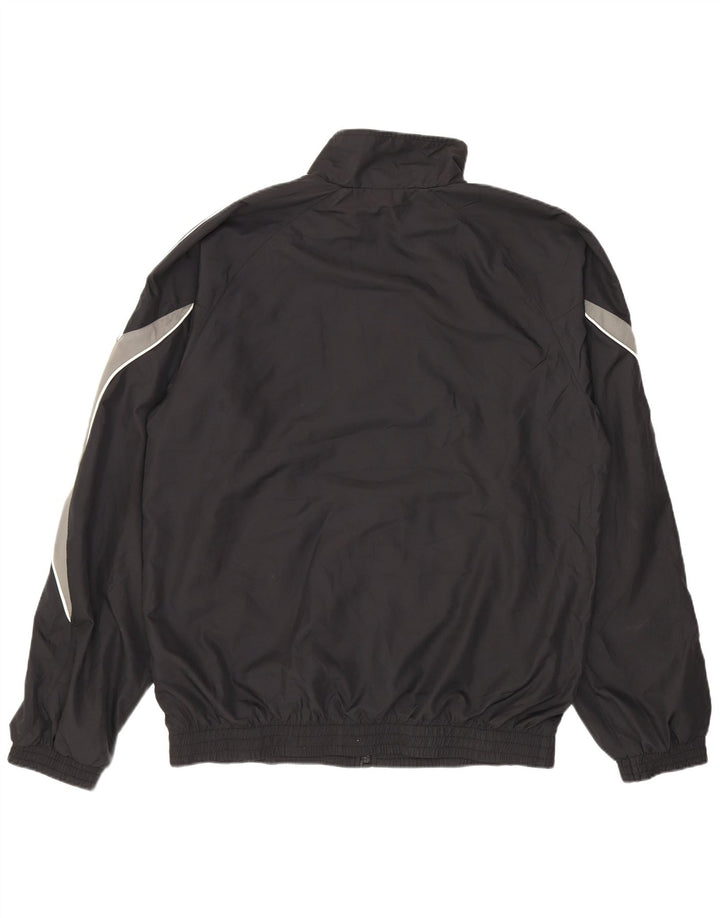 Adidas - Chaqueta de chándal para hombre, talla 36/38, poliéster negro pequeño