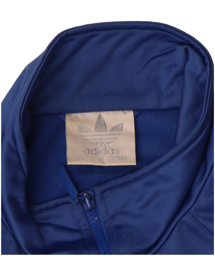 Adidas - Chaqueta de chándal para hombre, talla 40/42, color azul medio, poliéster