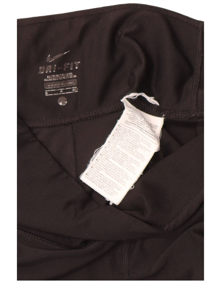 Nike Leggings capri para mujer UK 10 Small Poliéster negro
