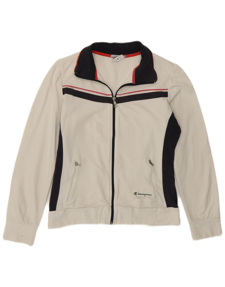 Champion Heritage Fit Chaqueta de chándal para Mujer UK 10 Small White Cotton
